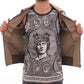 Elegant Beige Lambskin Leather Jacket