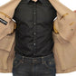 Beige Double Breasted Coat Jacket
