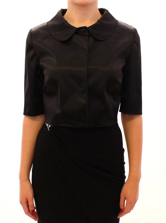 Elegant Black Stretch Bolero Shrug Jacket