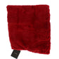 Exquisite Red Weasel Fur Hooded Scarf Wrap