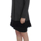 Chic Gray Wool Blend Coat Jacket