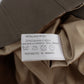 Beige Wool-Cotton Suit Set Chic Elegance