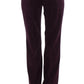 Elegant Purple Wool Blend Three Piece Suit Set