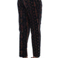 Elegant Black Two-Piece Wool Blend Suit Set