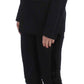 Black One Button Three Piece Suit
