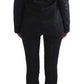 Black One Button Three Piece Suit