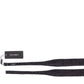 Gray Black Wool Bow Tie