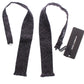 Gray Black Wool Silk Bow Tie