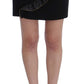 Chic Black Wool Blend Mini Skirt