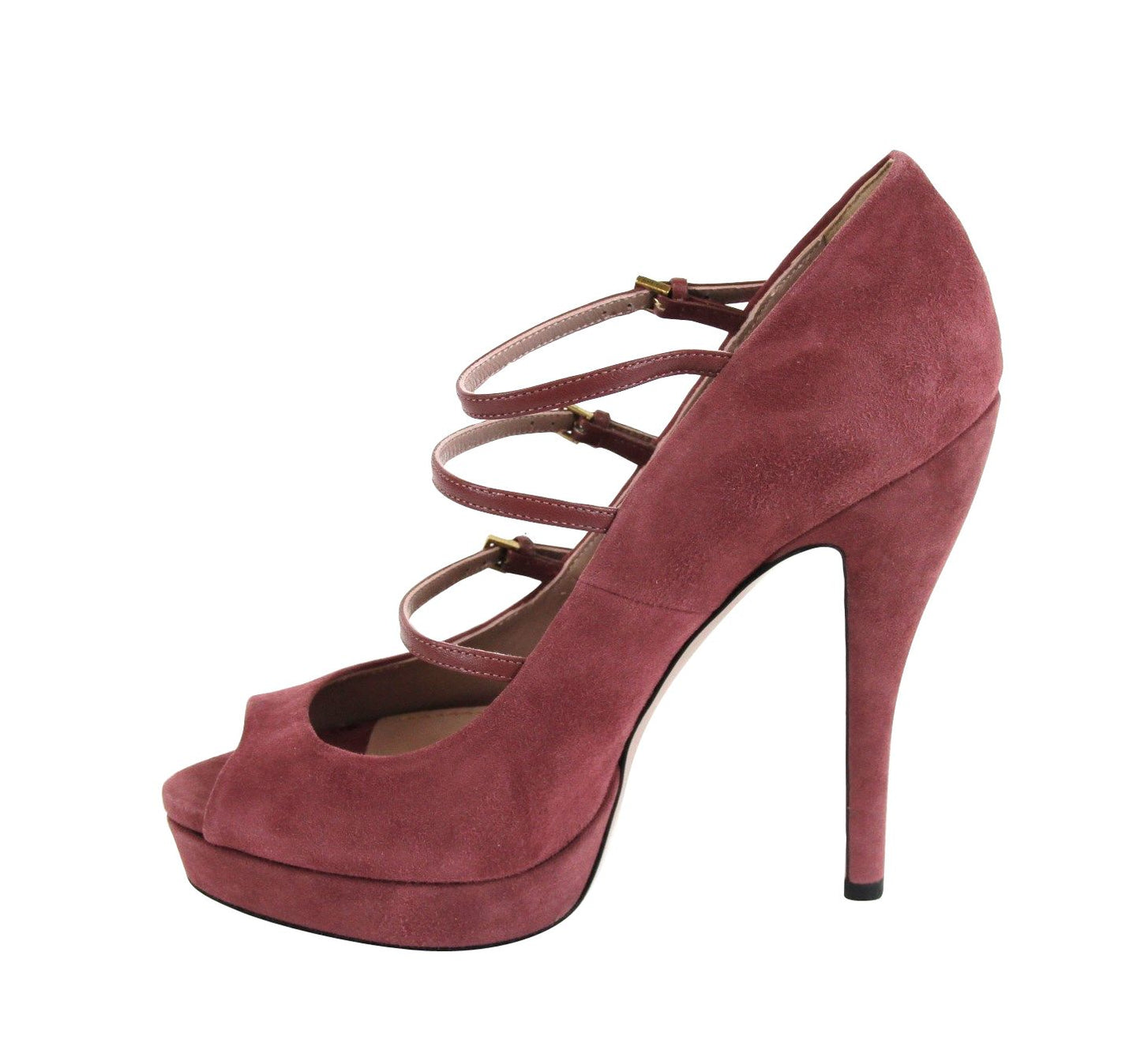 Women Tibet Red Suede High Heel Pump Shoes