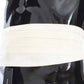 White Wide Belt Silk Cummerbund