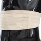 Elegant Off-White Silk Cummerbund