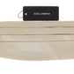 Elegant Off-White Silk Cummerbund