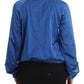 Blue Bomber Jacket Coat Blazer Short Nylon