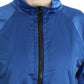 Blue Bomber Jacket Coat Blazer Short Nylon