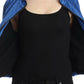 Blue Bomber Jacket Coat Blazer Short Nylon