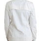 White Double Breasted Jacket Coat Blazer