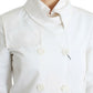 White Double Breasted Jacket Coat Blazer