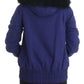 Blue Padded Jacket Hooded Short K-Way