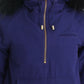 Blue Padded Jacket Hooded Short K-Way