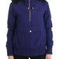 Blue Padded Jacket Hooded Short K-Way