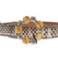 Chic Gray Water Snake Leather Belt
