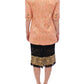 Pink Silk Brocade Crystal Jacket Coat