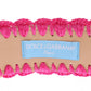 Pink Raffia Woven Wide Belt