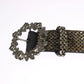 Crystal Buckle Sequined Waist Belt