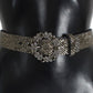 Crystal Buckle Sequined Waist Belt