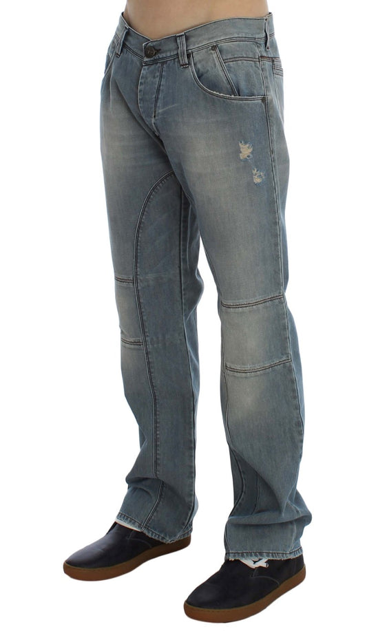 Chic Baggy Fit Blue Wash Jeans