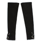 Elegant Black Crystal Beaded Leather Gloves