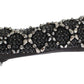 Elegant Black Crystal Beaded Leather Gloves
