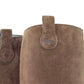 Brown Leather Suede Tall Knee Boots