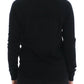 Black Wool Button Cardigan Sweater Top