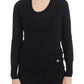 Black Crewneck Sweater Pullover Top