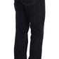 Chic Blue Straight Fit Designer Jeans