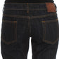 Chic Blue Straight Fit Designer Jeans