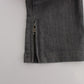 Chic Gray Slim-Fit Designer Jeans