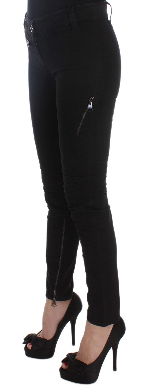 Elegant Black Slim Fit Jeans