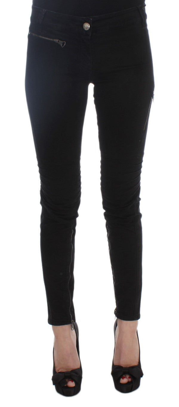 Elegant Black Slim Fit Jeans