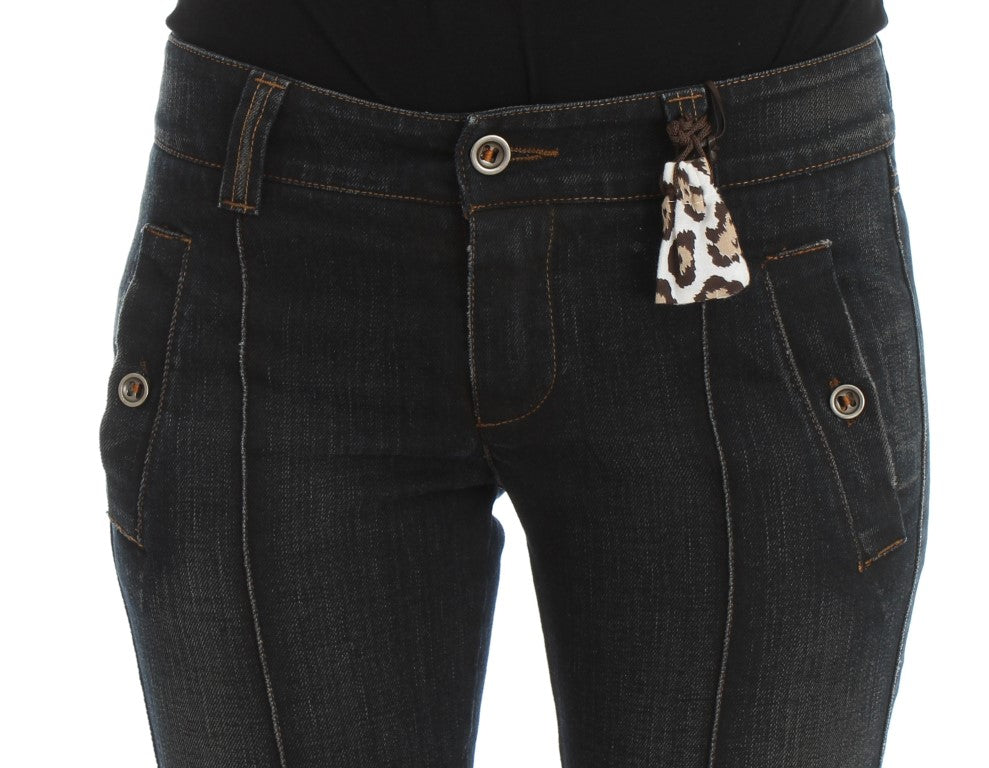 Chic Slim Fit Italian Cotton Jeans