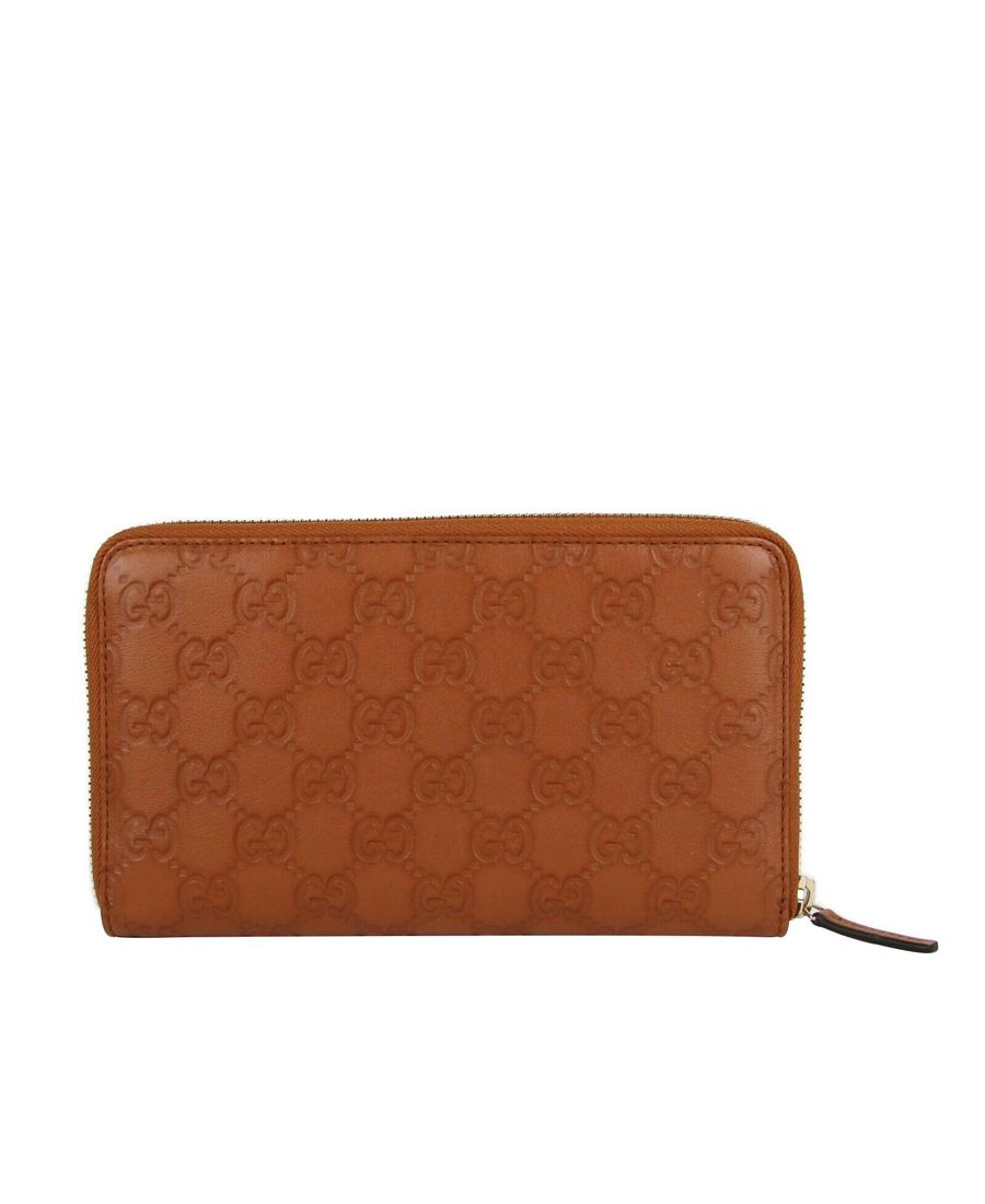 Gucci Women's Leather Zip Around Wallet With Coin Pocket