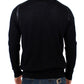 Elegant Black Wool Blend Cardigan