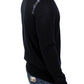 Elegant Black Wool Blend Cardigan