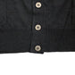 Elegant Black Wool Blend Cardigan