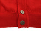 Elegant Red Wool Blend Cardigan Sweater