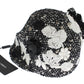 Elegant Floral Lace-Embroidered Cloche Hat