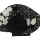 Elegant Floral Lace-Embroidered Cloche Hat