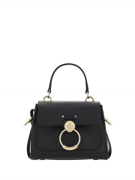 Elegant Tess Calfskin Handbag in Timeless Black